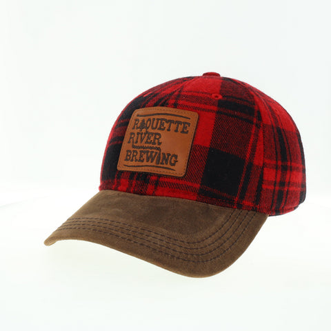 Hat, Vintage Wool Flannel Buffalo Plaid